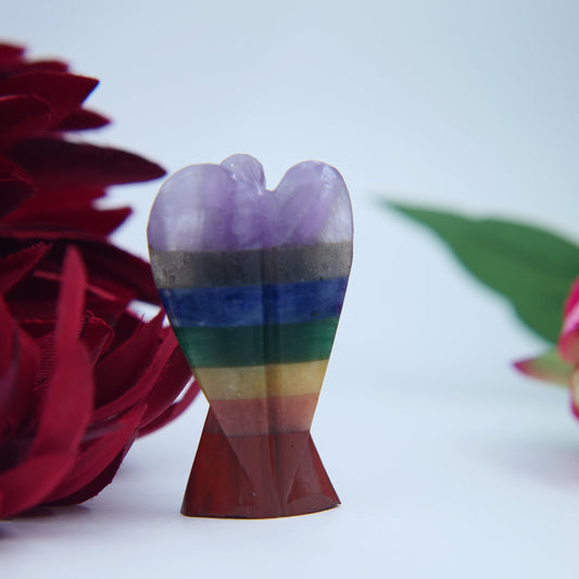 Chakra Crystal Angel 55mm - Positive Faith Hope Love