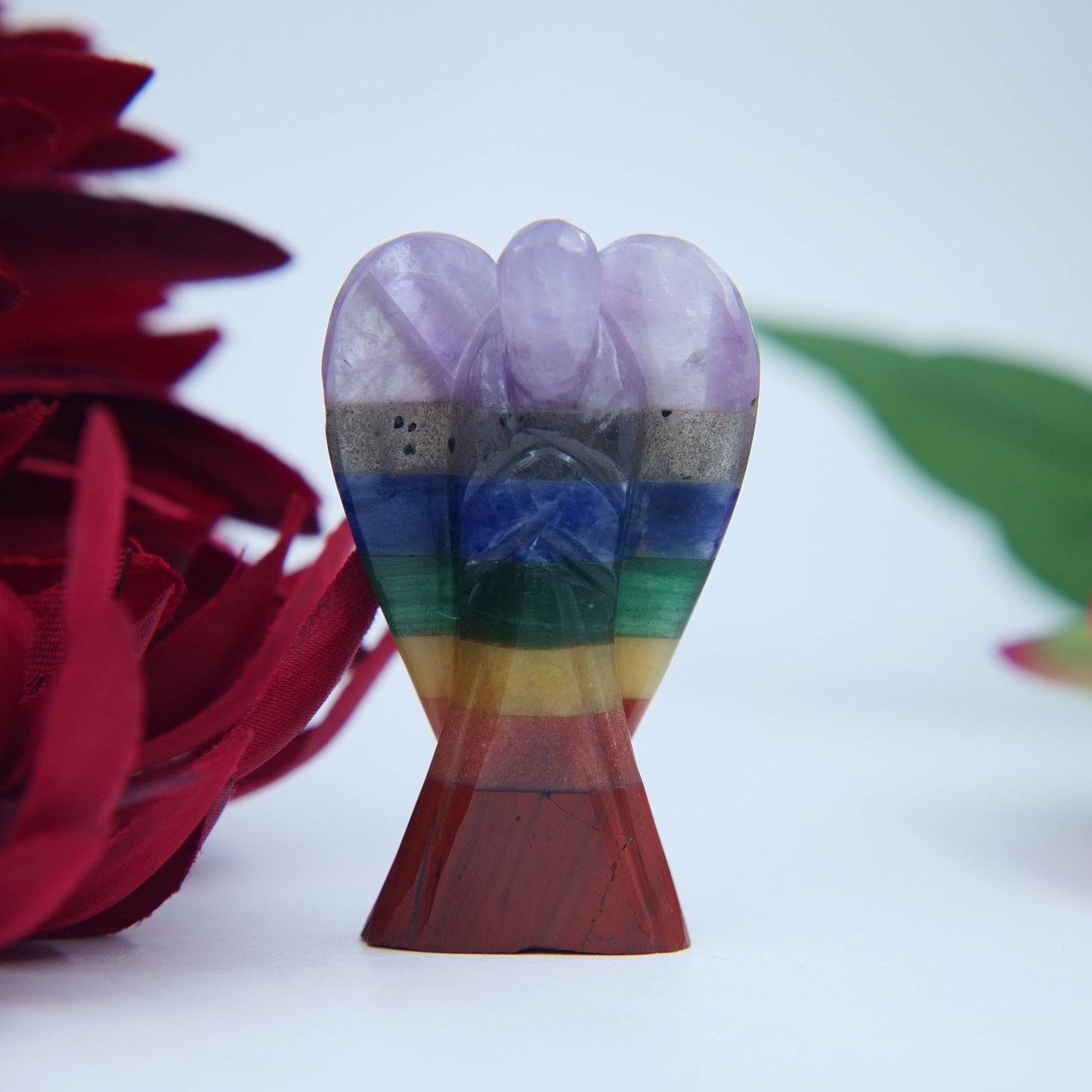 Chakra Crystal Angel 55mm - Positive Faith Hope Love