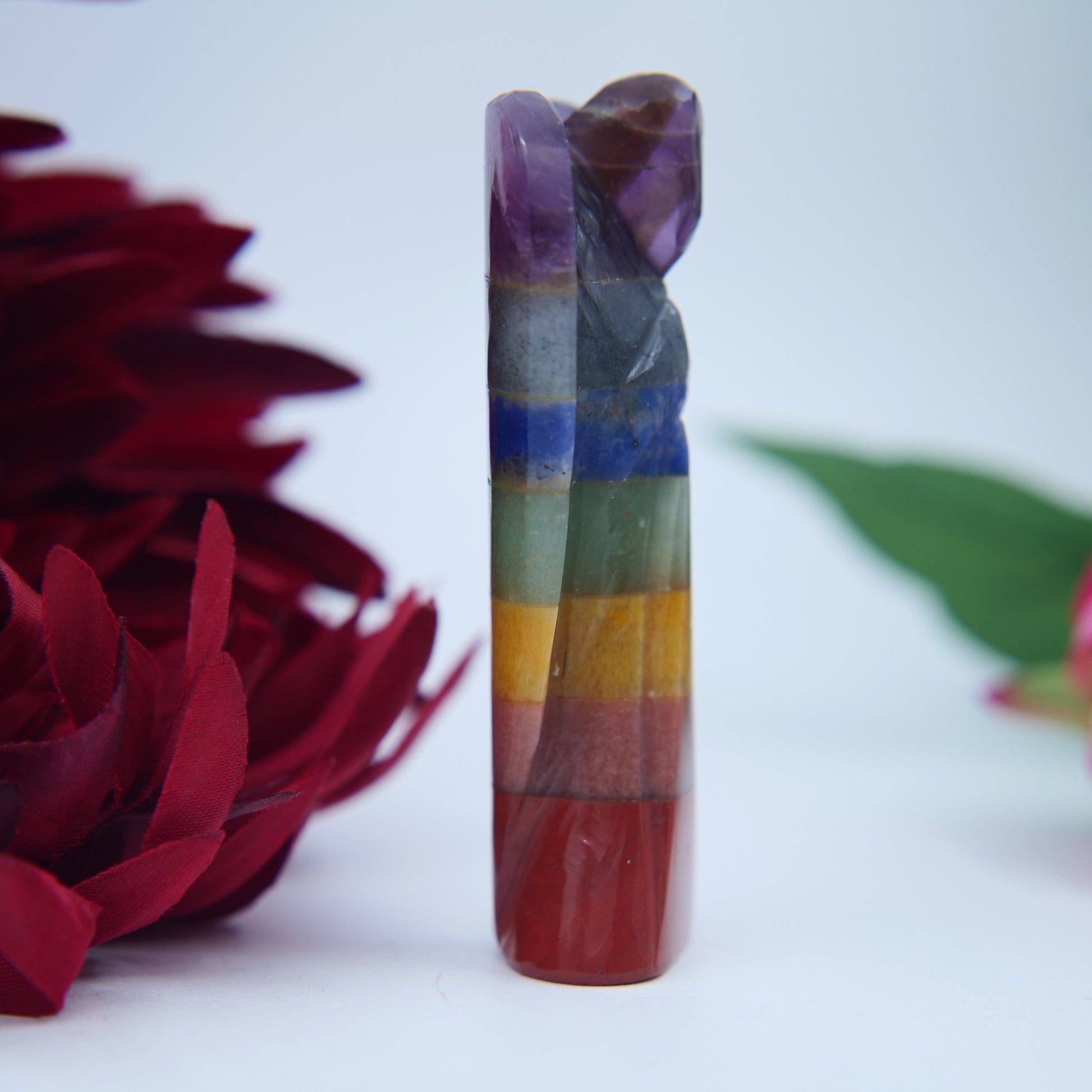 Chakra Crystal Angel — 80mm - Positive Faith Hope Love