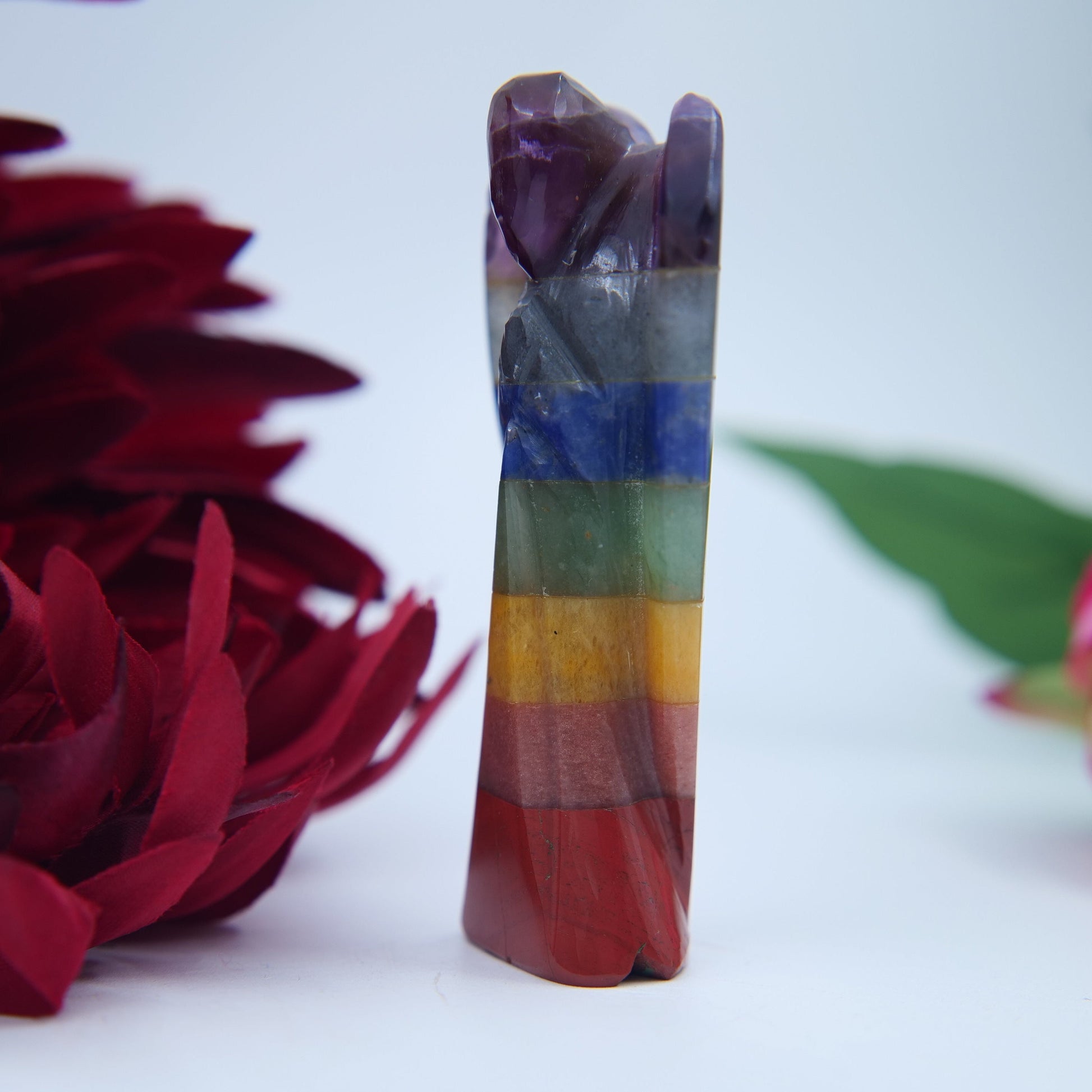 Chakra Crystal Angel — 80mm - Positive Faith Hope Love