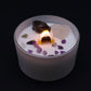 Chakra Crystal Candle - Crown Chakra - Positive Faith Hope Love