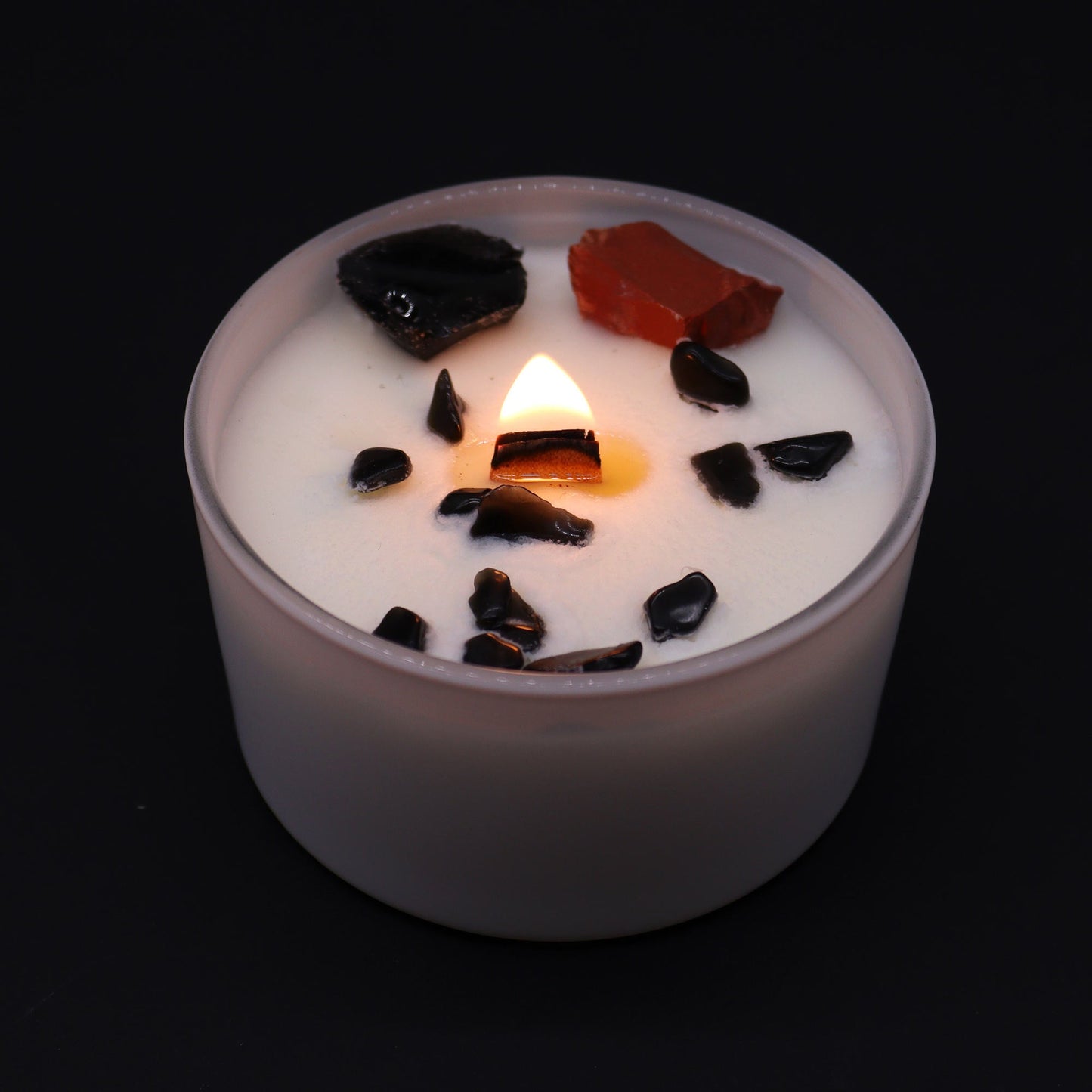 Chakra Crystal Candles - Root Chakra - Positive Faith Hope Love