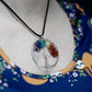 Polished Chakra Tree Of Life Necklace Large 1 featuring natural patterning and unique variations - Positive Faith Hope Love