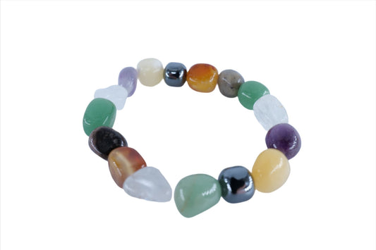 Chakra Tumblestone Bracelet - Positive Faith Hope Love