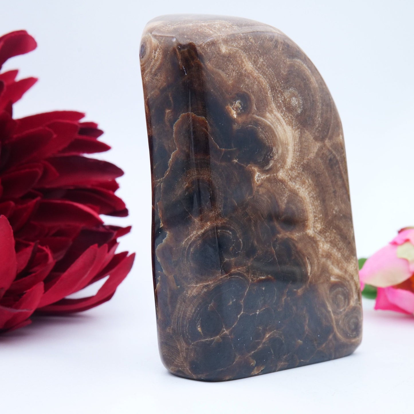 Chocolate Calcite Freeform — 508 g (103 mm) - Positive Faith Hope Love