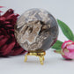 Chocolate Calcite Sphere — 670 g (80 mm) - Positive Faith Hope Love
