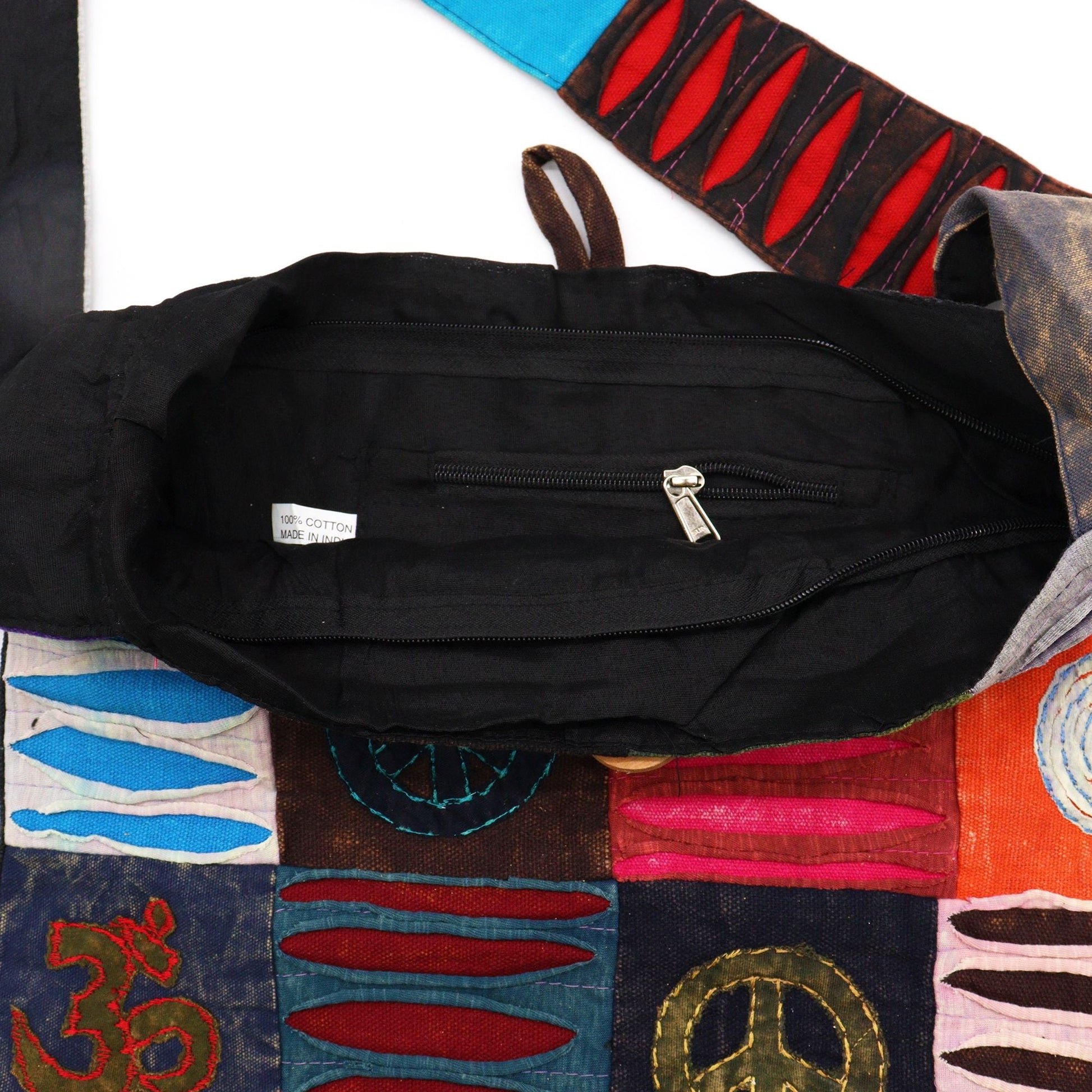 Polished Classic Peace Sling Bags Asst Des featuring natural patterning and unique variations - Positive Faith Hope Love