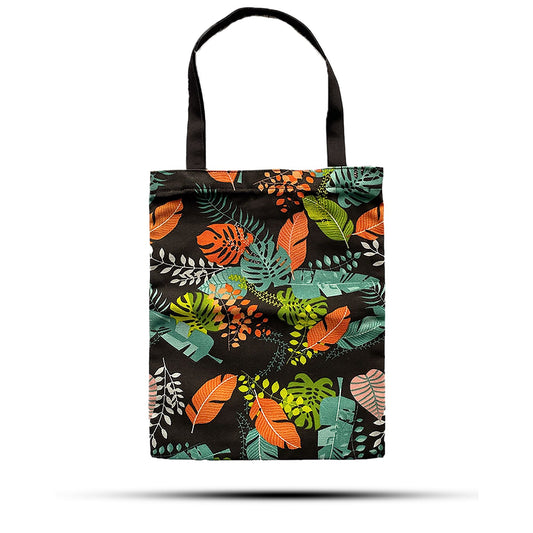 Polished Classic Tote Zipper Bag (Dark Tropical Motiff) 40x34cm featuring natural patterning and unique variations - Positive Faith Hope Love