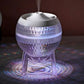 Polished Clear Humidifer Mondo Planet Usb Colour Change Down Light featuring natural patterning and unique variations - Positive Faith Hope Love