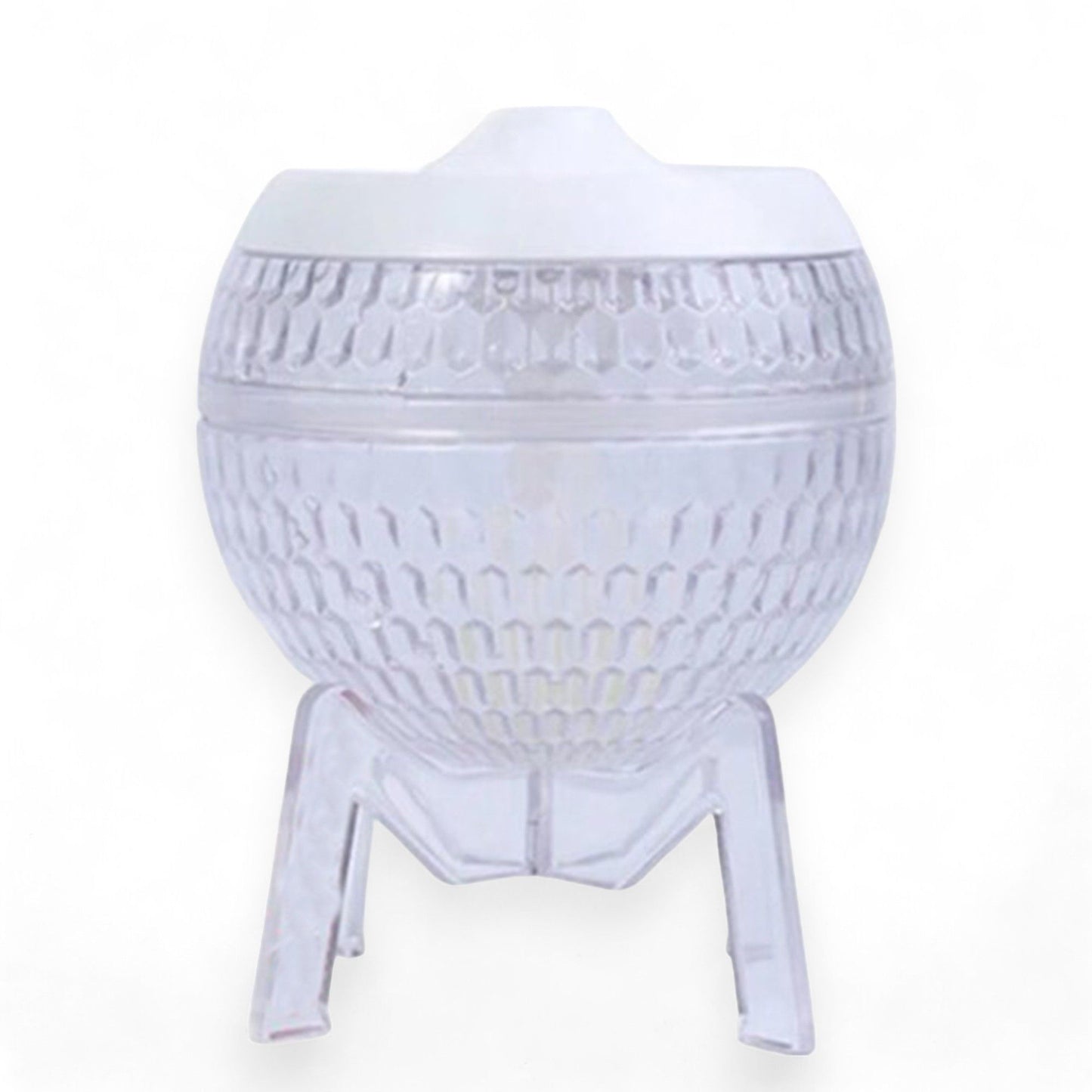 Polished Clear Humidifer Mondo Planet Usb Colour Change Down Light featuring natural patterning and unique variations - Positive Faith Hope Love