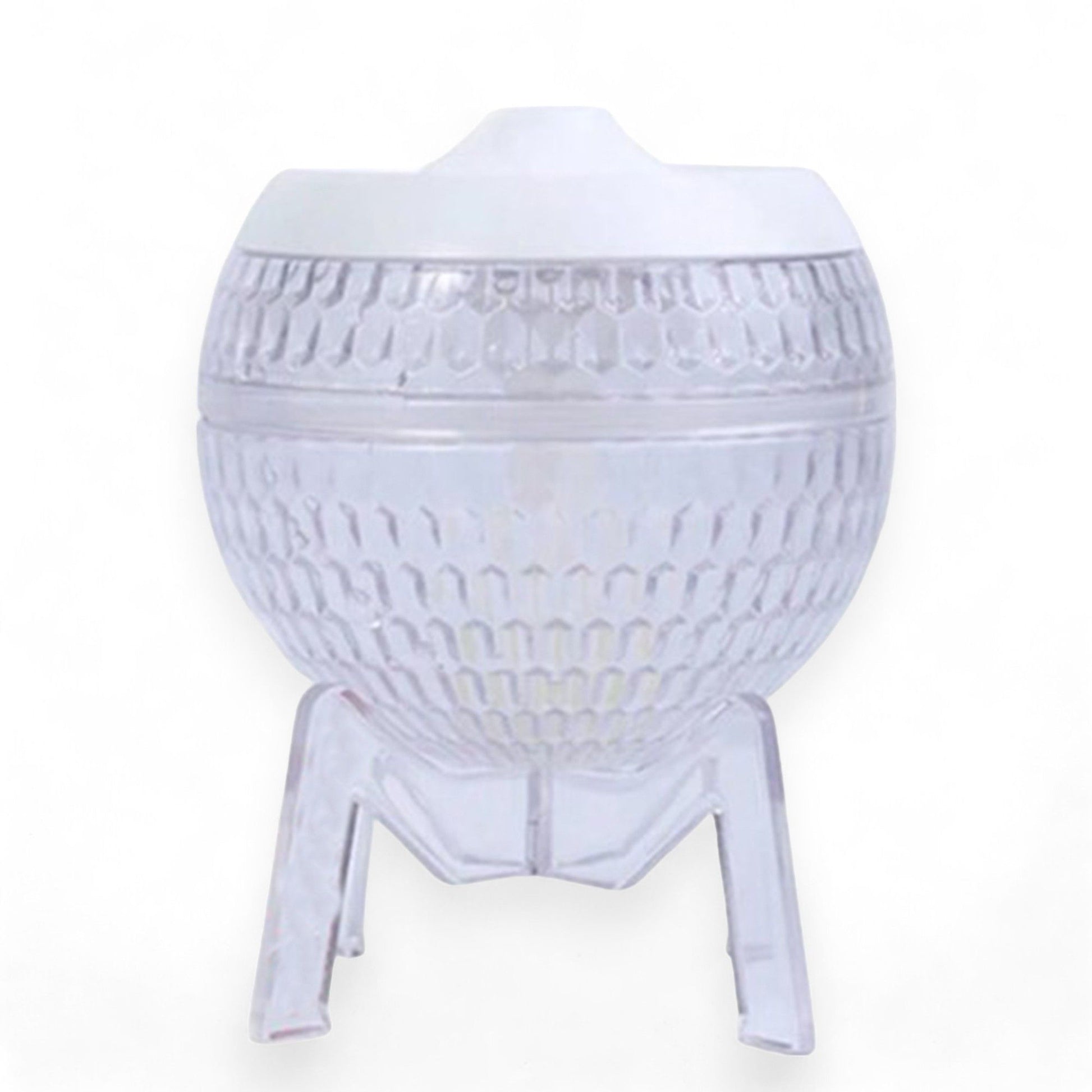 Polished Clear Humidifer Mondo Planet Usb Colour Change Down Light featuring natural patterning and unique variations - Positive Faith Hope Love
