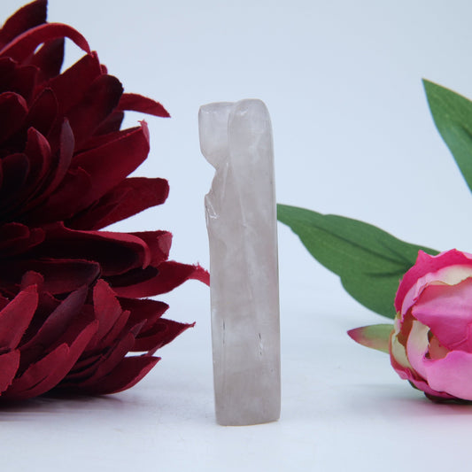 Polished Clear Quartz Angel 80Mm featuring clear transparency and light-catching facets - Positive Faith Hope Love