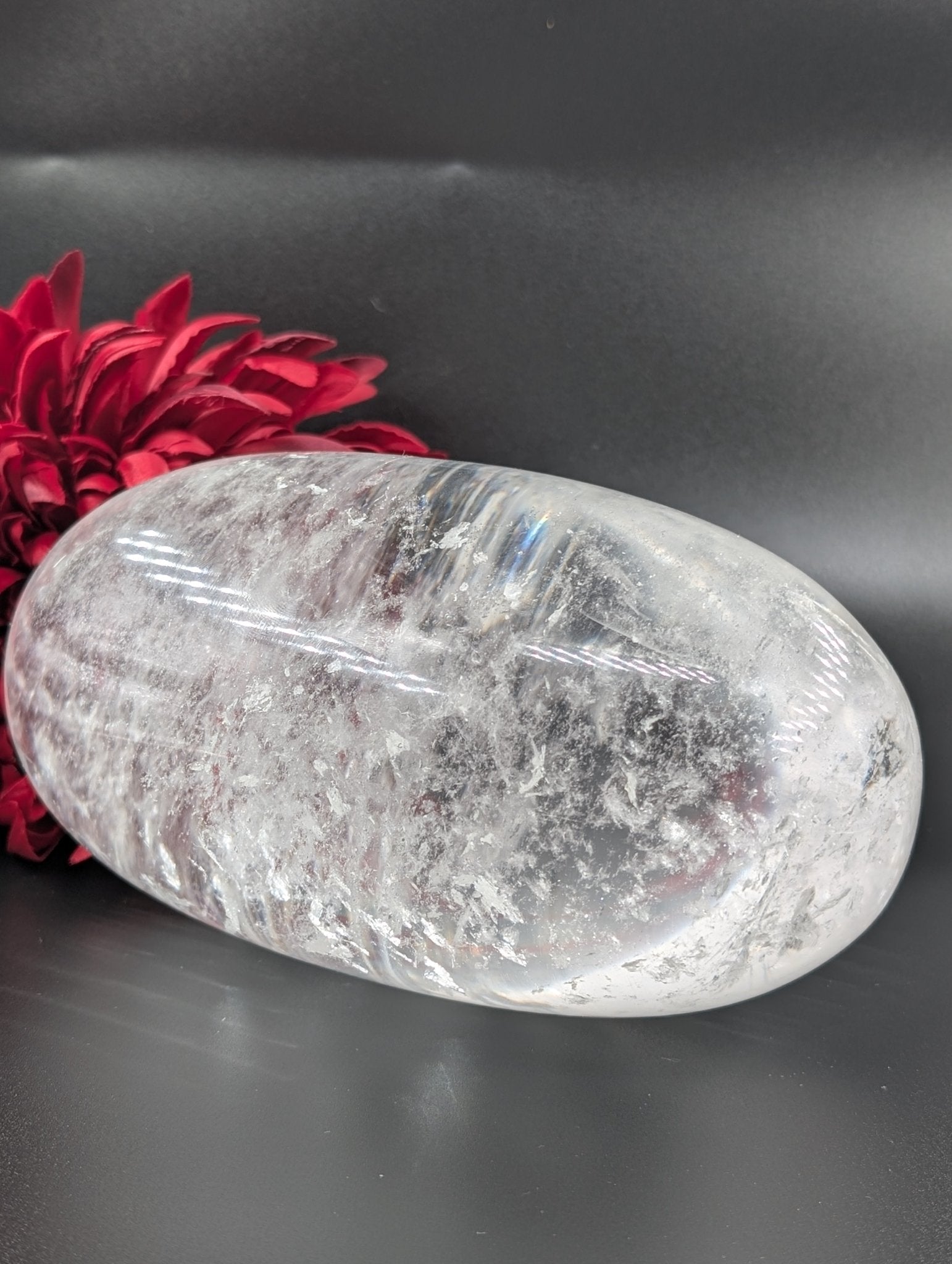 Clear Quartz Shiva Lingam 2668g - Positive Faith Hope Love