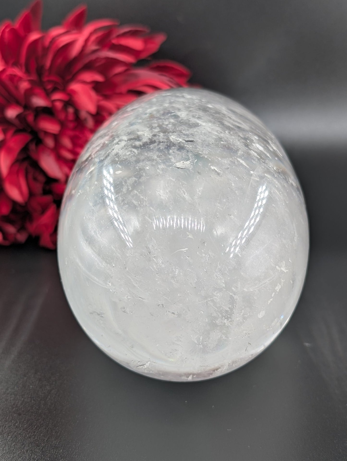 Clear Quartz Shiva Lingam 2668g - Positive Faith Hope Love