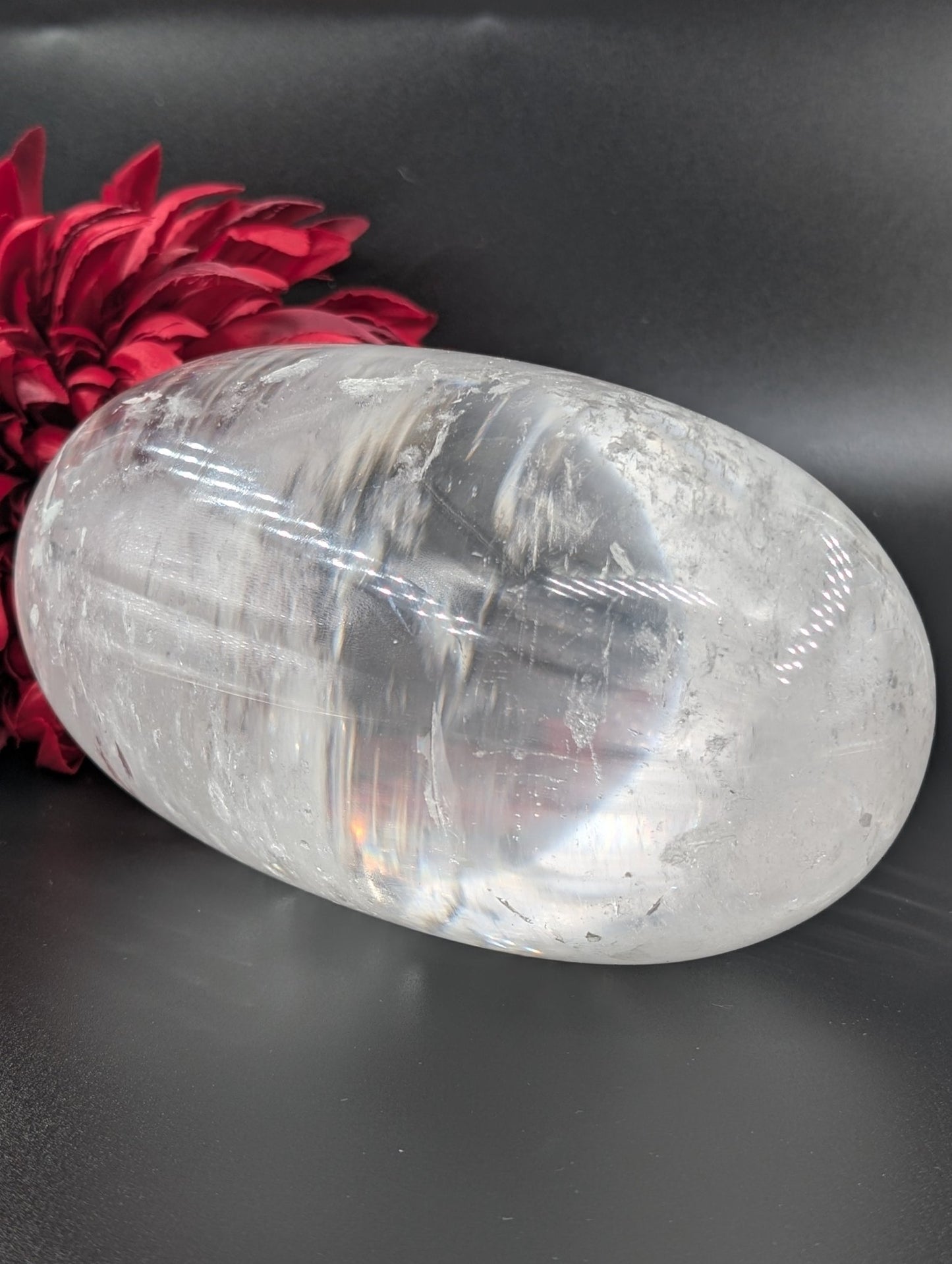 Clear Quartz Shiva Lingam 2668g - Positive Faith Hope Love