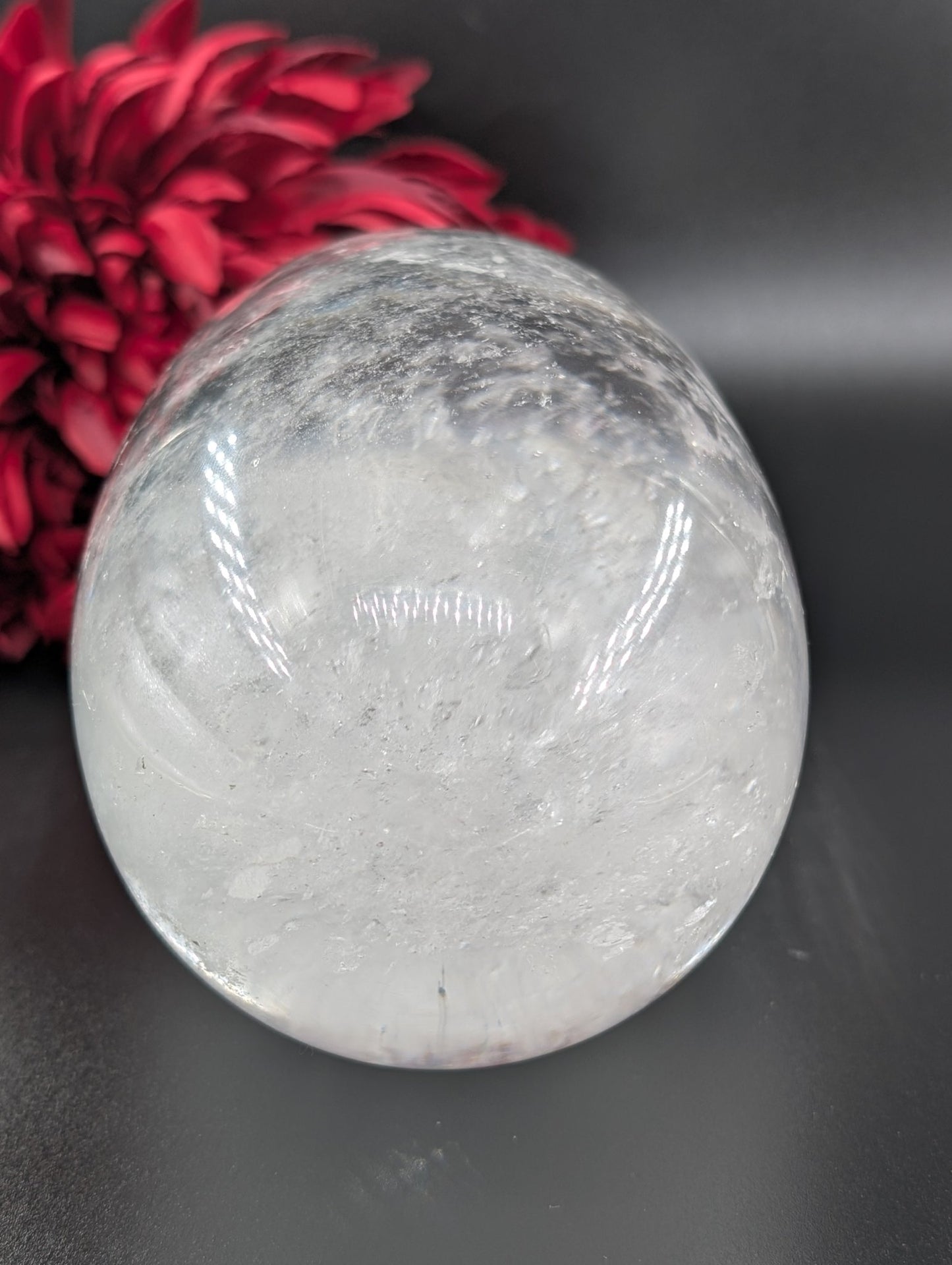 Clear Quartz Shiva Lingam 2668g - Positive Faith Hope Love