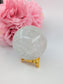 Clear Quartz Sphere - 287g, 60mm - Positive Faith Hope Love