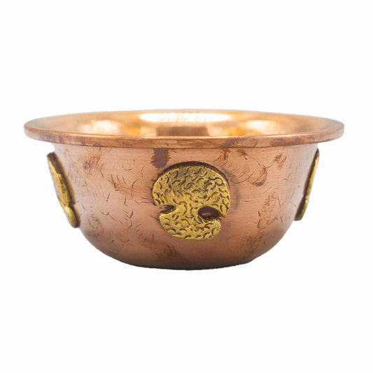 Copper Ritual Bowl with Tree of Life 12x5cm - Positive Faith Hope Love