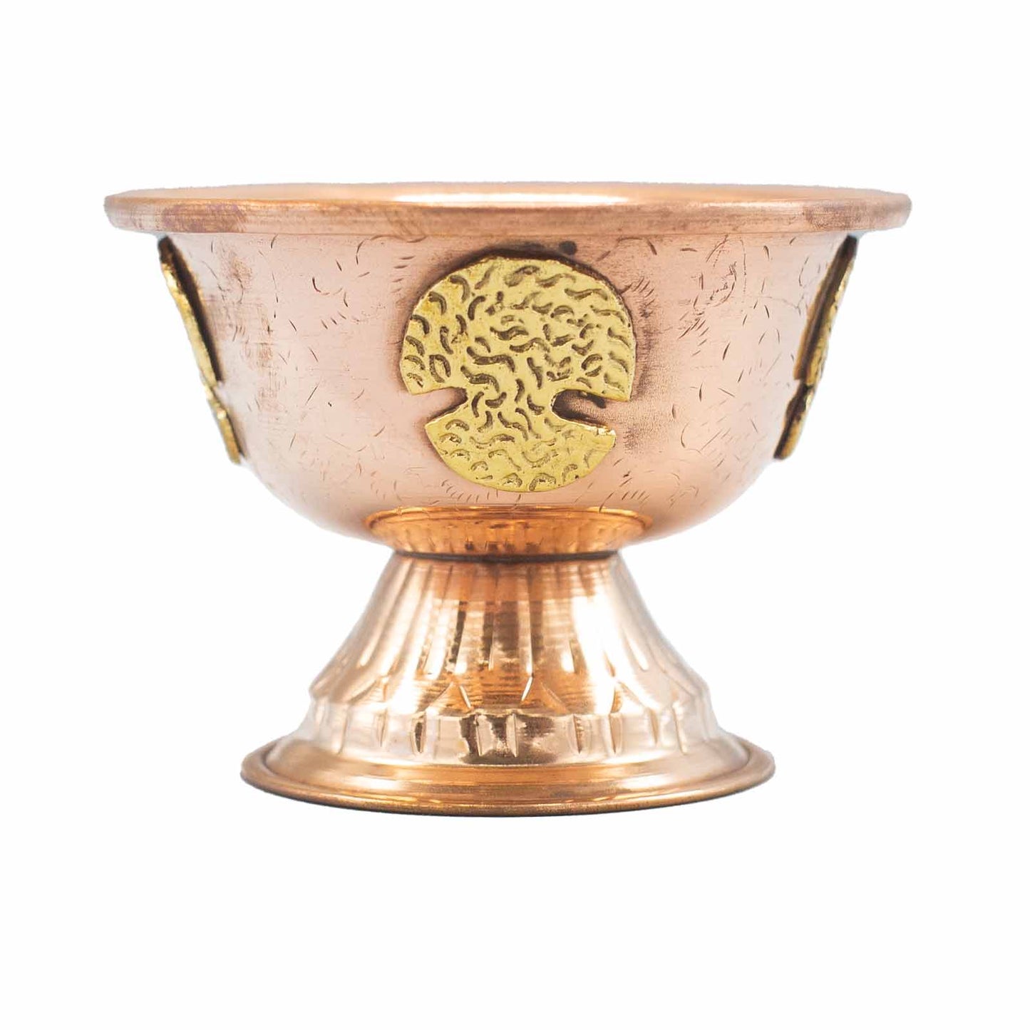 Copper Ritual Chalice with Tree of Life 12x9cm - Positive Faith Hope Love