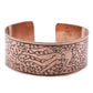 Polished Copper Tibetan Bracelet - Kamasutra featuring natural patterning and unique variations - Positive Faith Hope Love