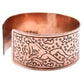 Polished Copper Tibetan Bracelet Kamasutra featuring natural patterning and unique variations - Positive Faith Hope Love