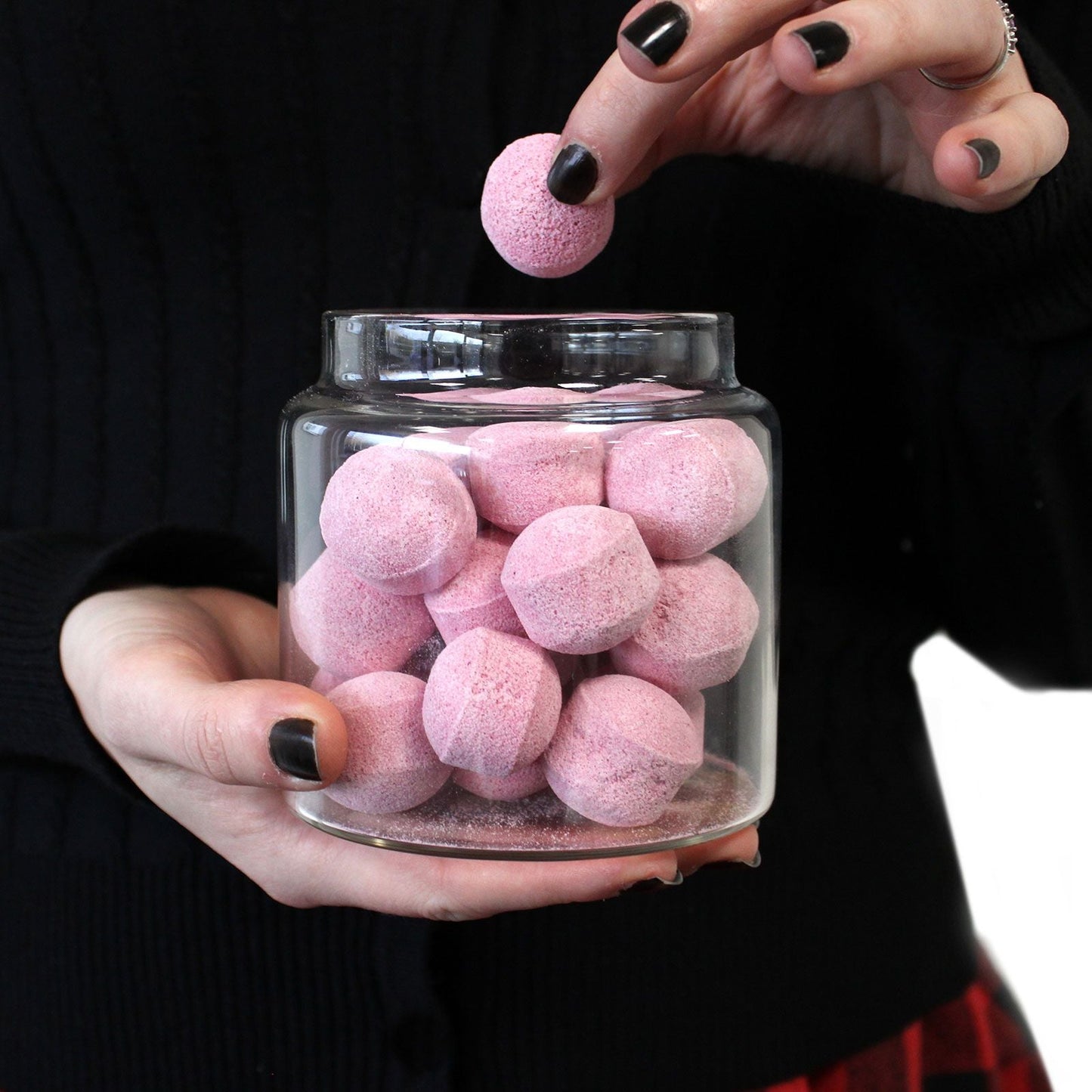 Polished Cottage Bamboo Glass Jar 15Cm featuring natural patterning and unique variations - Positive Faith Hope Love