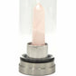 Crystal Infused Glass Water Bottle - Rejuvenating Rose Quartz - Obelisk - Positive Faith Hope Love