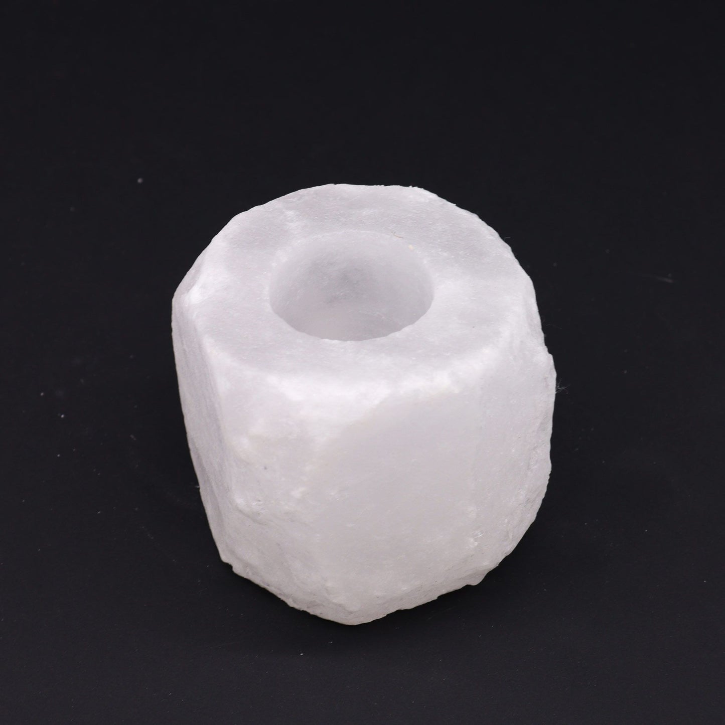Polished Crystal Rock Himalayan Salt Candle Holder 600 800G featuring natural patterning and unique variations - Positive Faith Hope Love