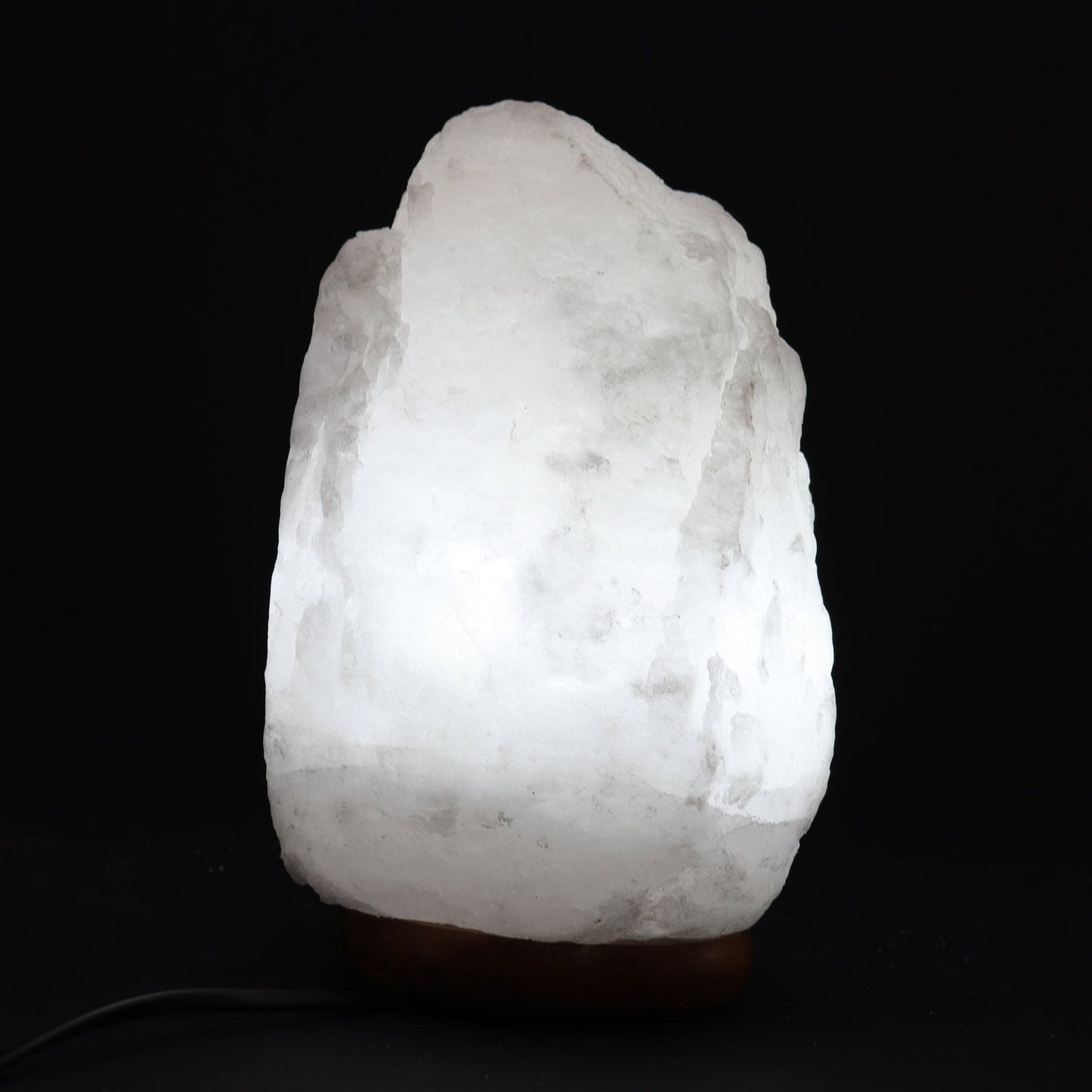 Polished Crystal Rock Himalayan Salt Lamp Base Apx 2 3Kg featuring natural patterning and unique variations - Positive Faith Hope Love