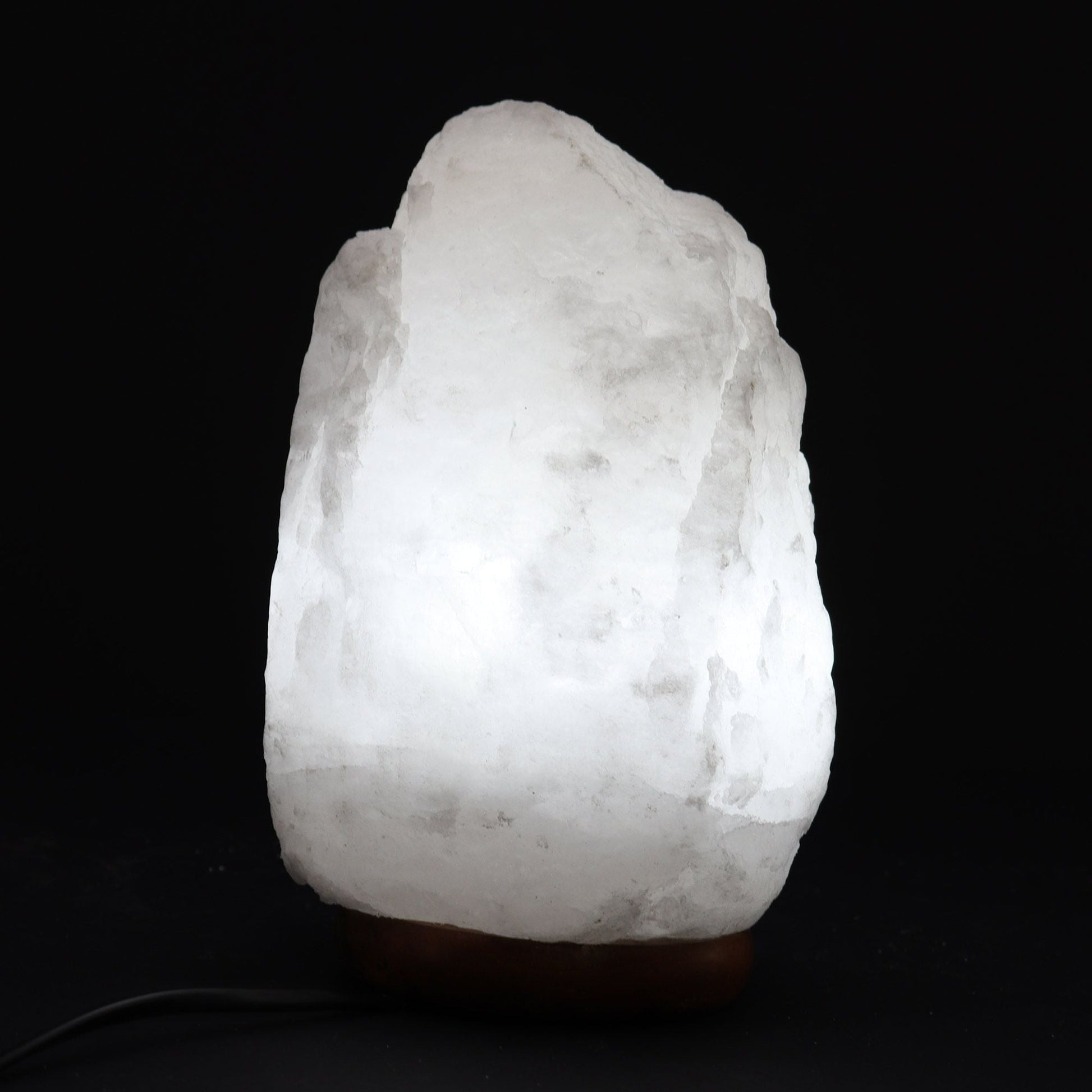 Polished Crystal Rock Himalayan Salt Lamp Base Apx 2 3Kg featuring natural patterning and unique variations - Positive Faith Hope Love