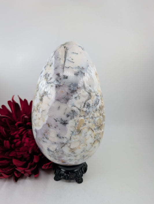 Dendritic Opal Egg 3000g - Positive Faith Hope Love