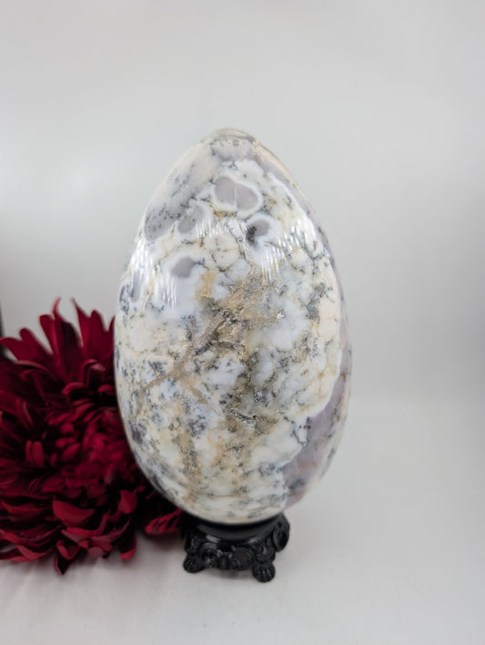 Dendritic Opal Egg 3000g - Positive Faith Hope Love