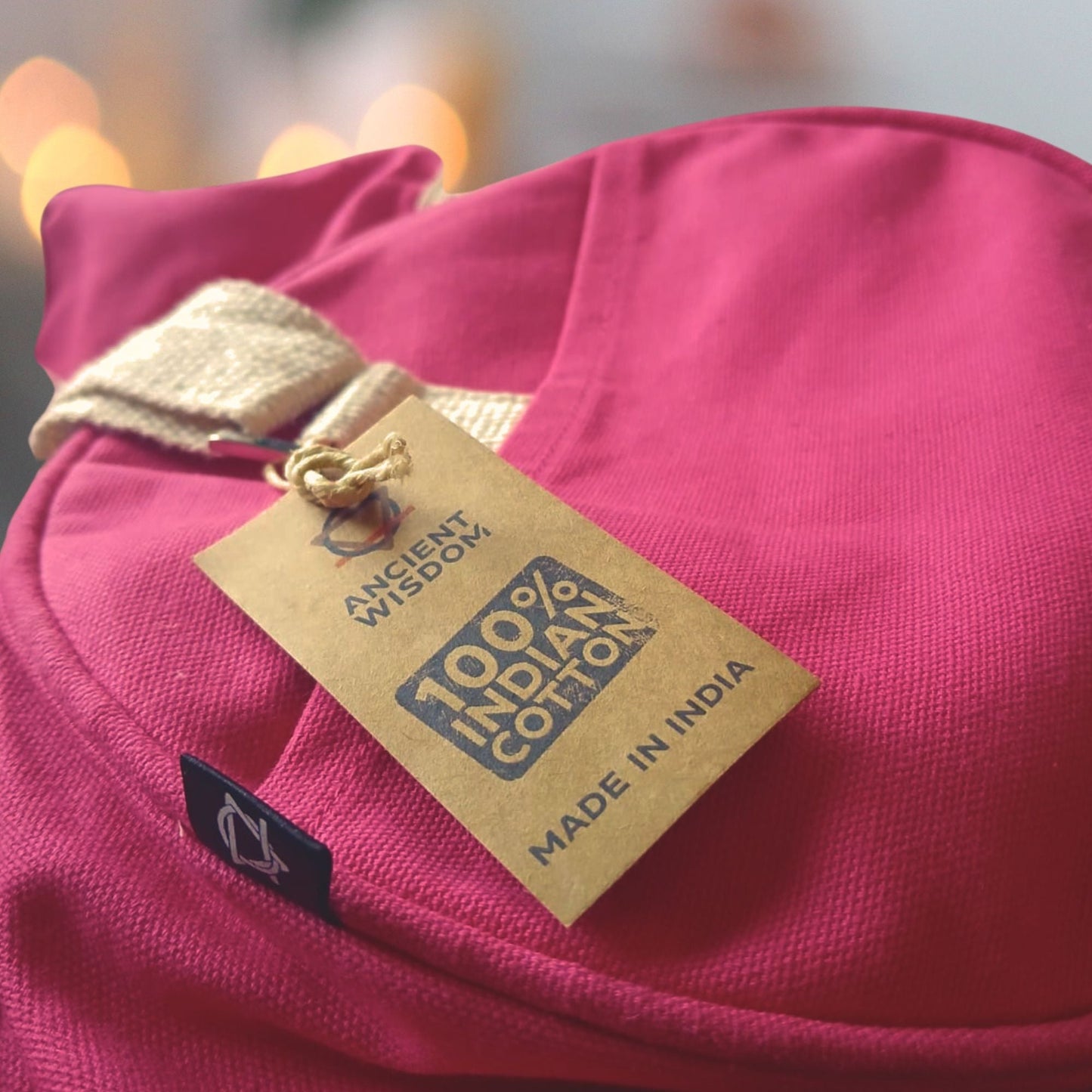 Polished Dont Quit Gym Bag Cherry Pink featuring natural patterning and unique variations - Positive Faith Hope Love