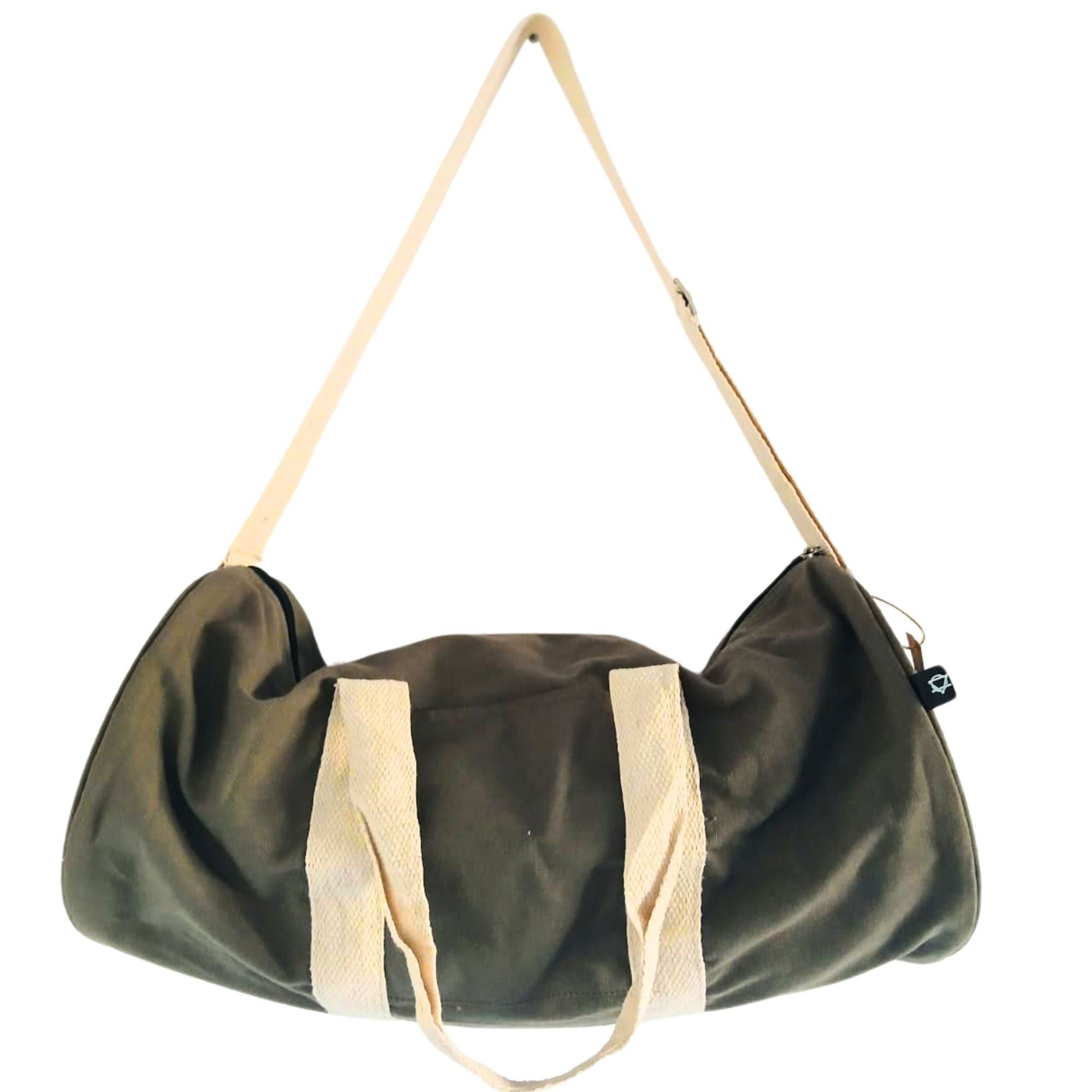 Polished Dont Quit Gym Bag Olive featuring natural patterning and unique variations - Positive Faith Hope Love