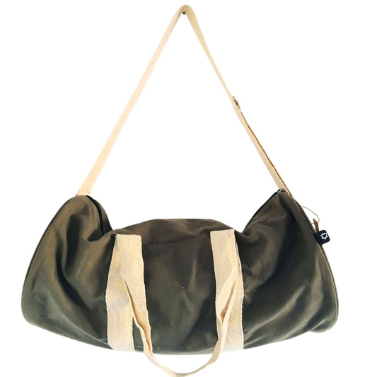 Polished Dont Quit Gym Bag Olive featuring natural patterning and unique variations - Positive Faith Hope Love