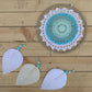 Polished Dream Catcher Large Turquoise Elemental Spirits featuring natural patterning and unique variations - Positive Faith Hope Love