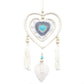 Polished Dream Catcher Medium Blue Heart In Heart featuring natural patterning and unique variations - Positive Faith Hope Love