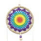 Polished Dream Catcher Medium Rainbow Elemental Spirits featuring natural patterning and unique variations - Positive Faith Hope Love