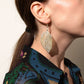 Polished Earrings Bravery Leaf Gold featuring natural patterning and unique variations - Positive Faith Hope Love