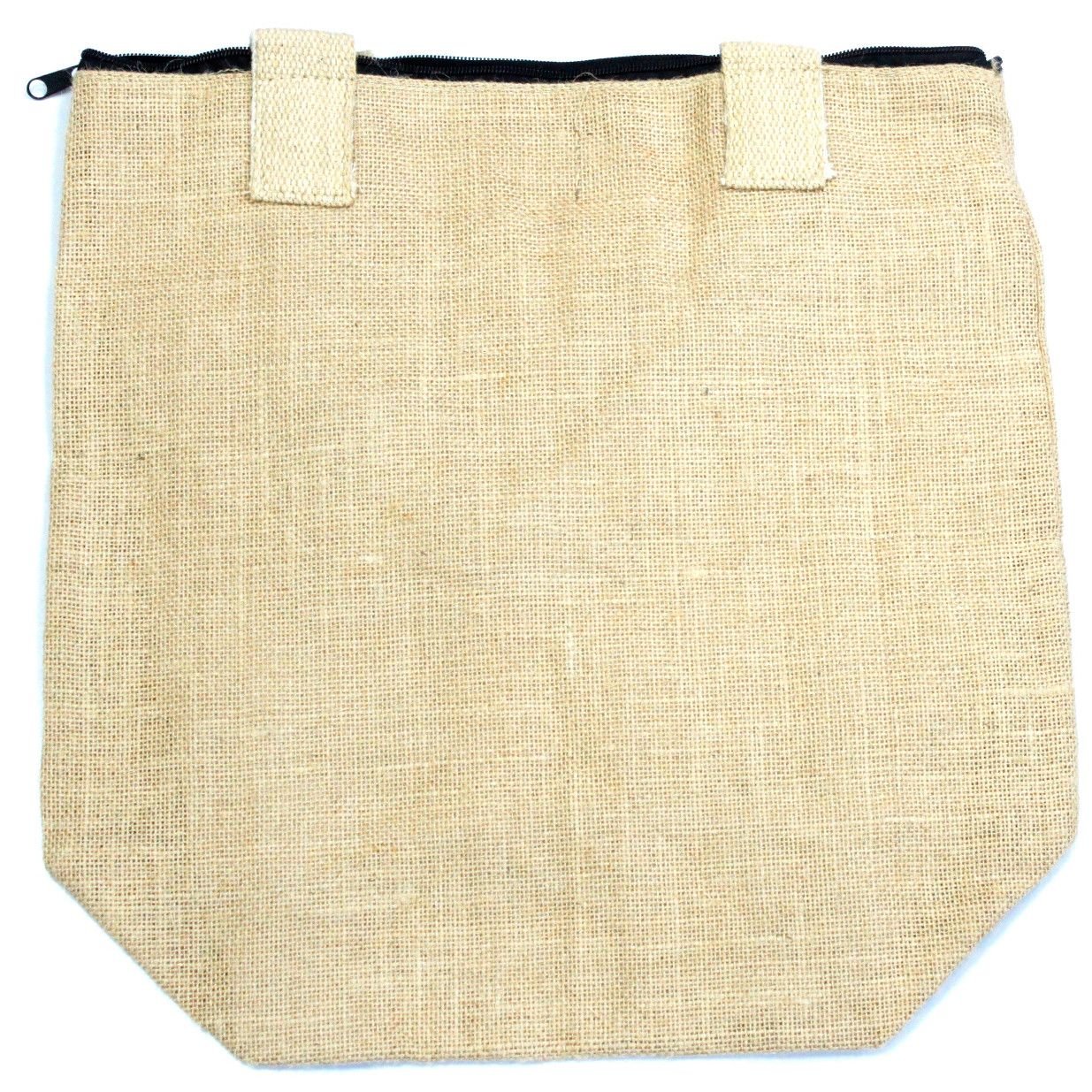 Polished Eco Jute Bag Blank Design 1 featuring natural patterning and unique variations - Positive Faith Hope Love