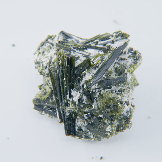 Epidote Specimen with Calcite Grade A Pakistan 28g - Positive Faith Hope Love