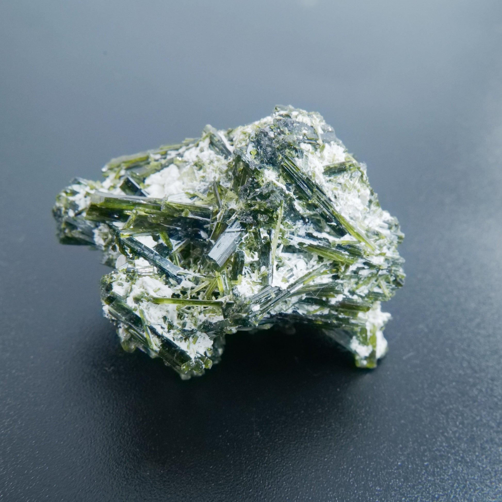 Epidote Specimen with Calcite Grade A Pakistan 28g - Positive Faith Hope Love