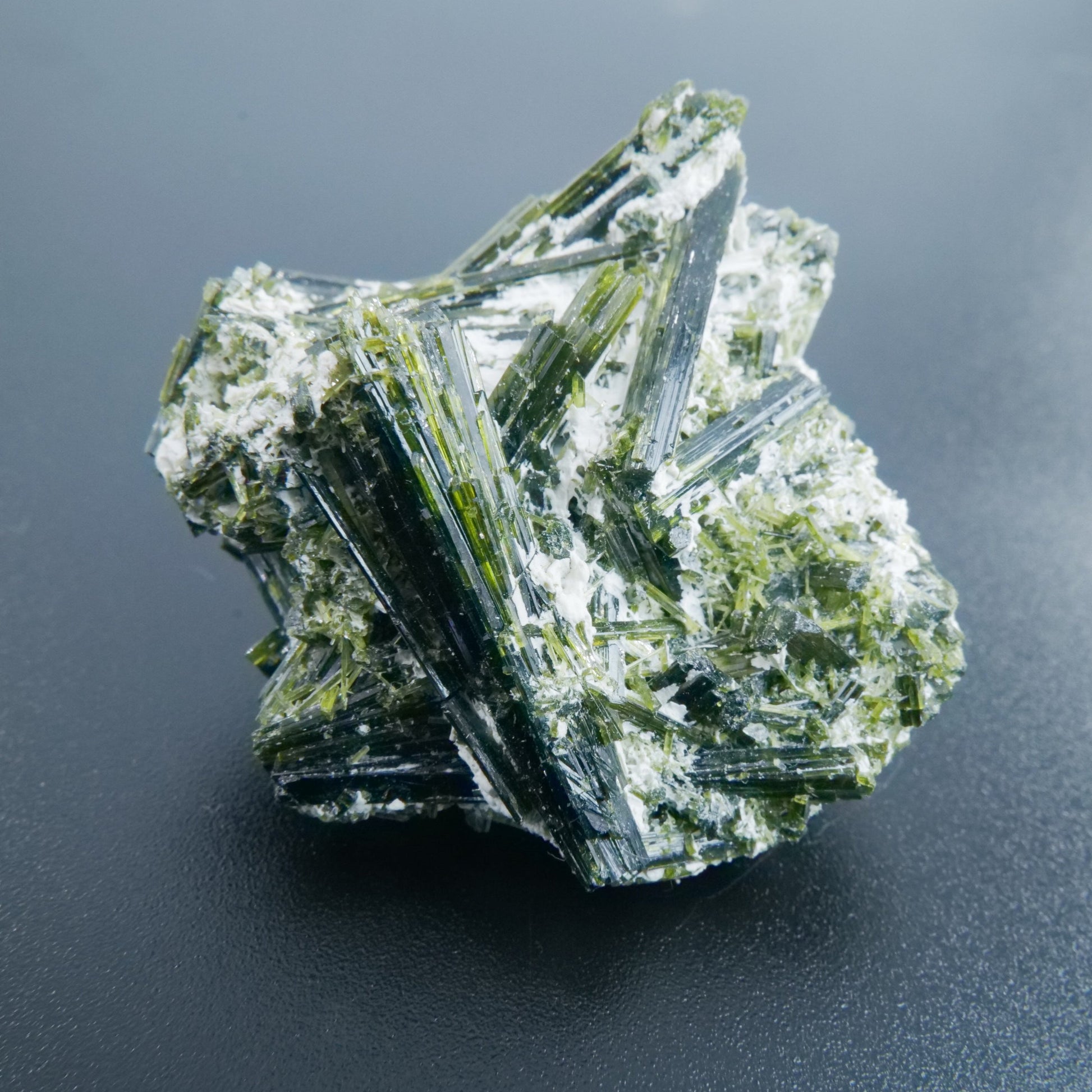 Epidote Specimen with Calcite Grade A Pakistan 28g - Positive Faith Hope Love