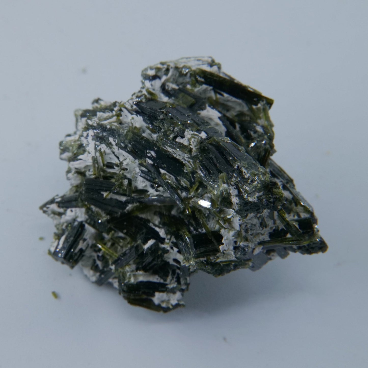 Epidote Specimen with Calcite Pakistan Grade A 35g - Positive Faith Hope Love