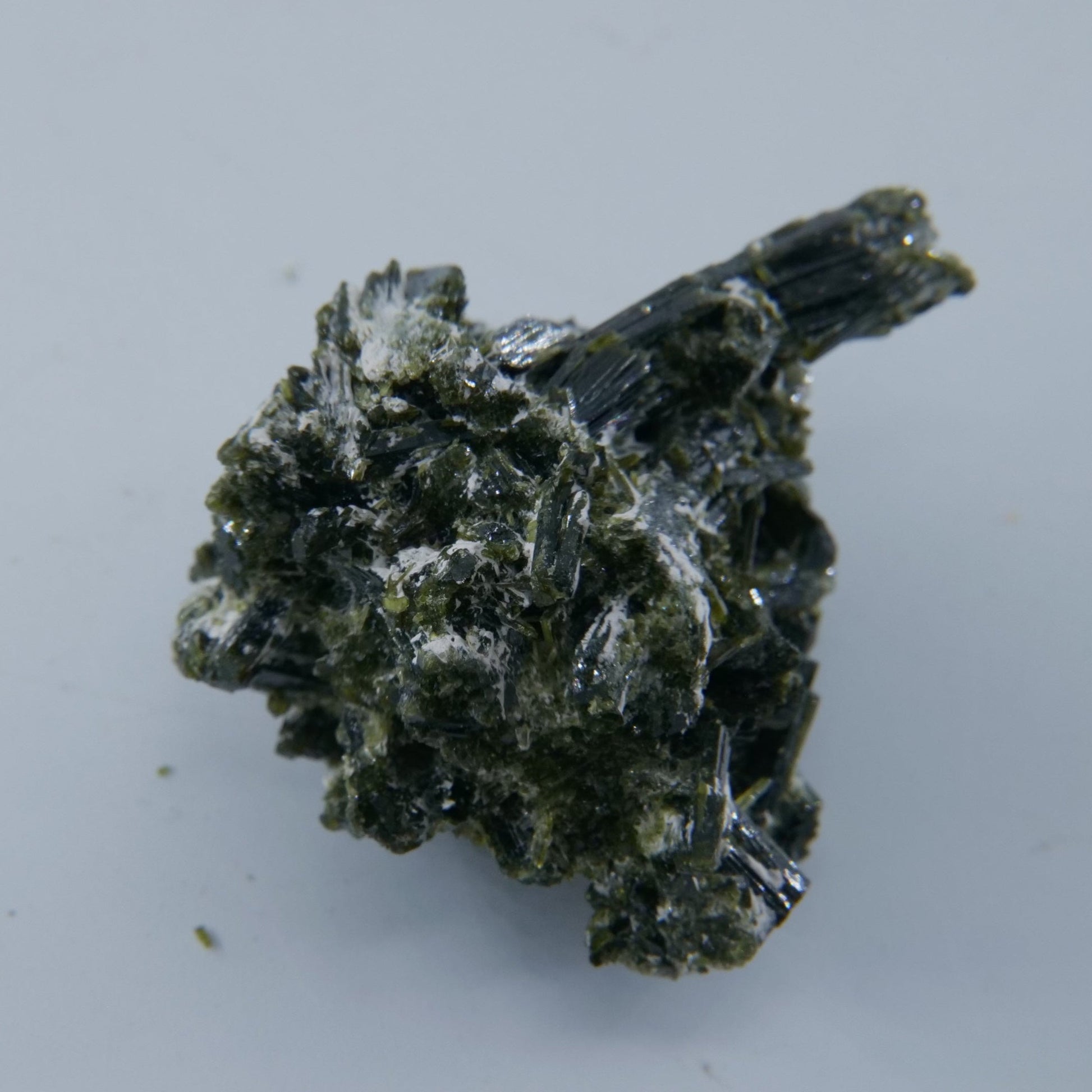 Epidote Specimen with Calcite Pakistan Grade A 35g - Positive Faith Hope Love