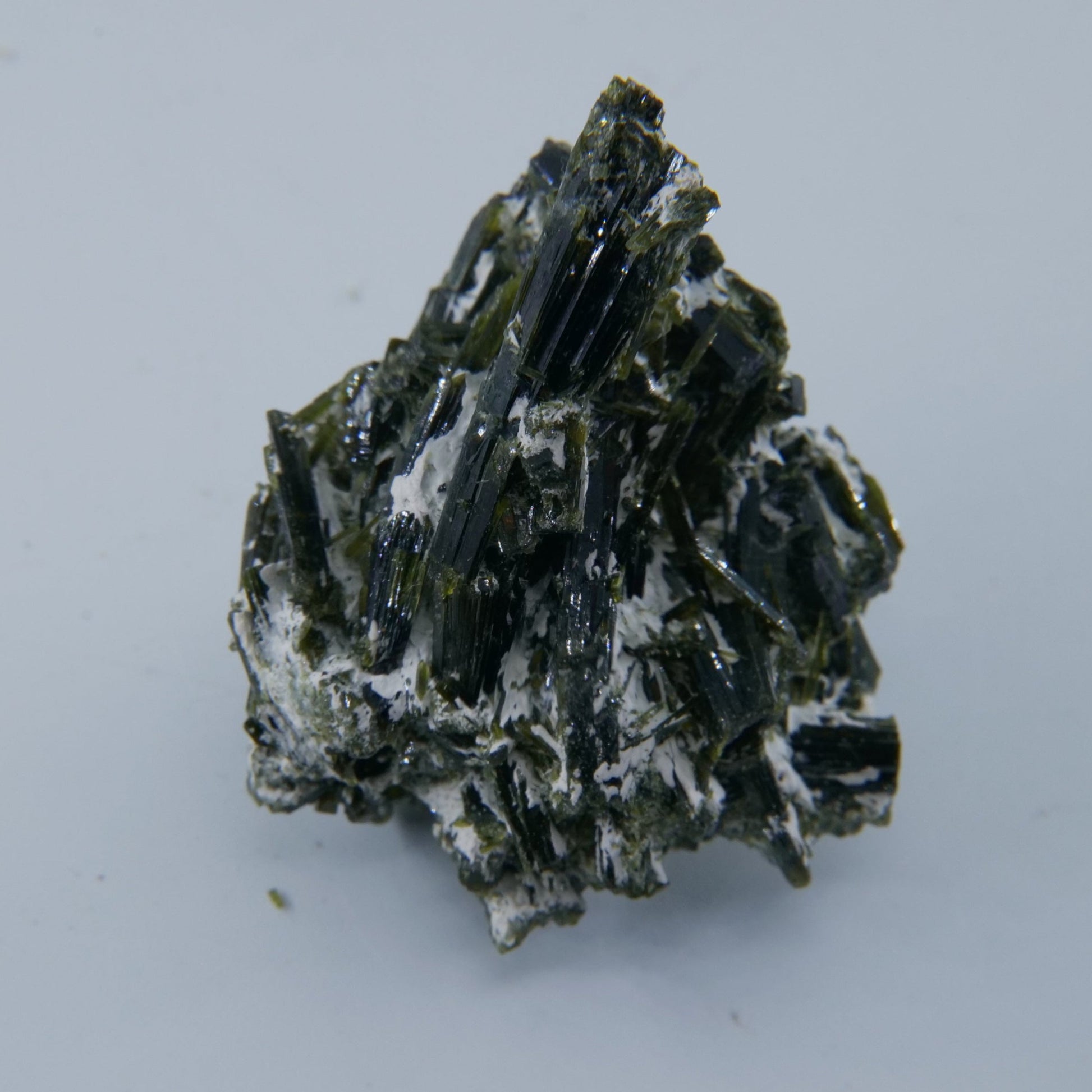 Epidote Specimen with Calcite Pakistan Grade A 35g - Positive Faith Hope Love