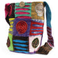 Polished Ethnic Sling Bag Purple Spiral featuring natural patterning and unique variations - Positive Faith Hope Love