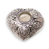 Polished Small Heart Incense Holder featuring natural patterning and unique variations - Positive Faith Hope Love