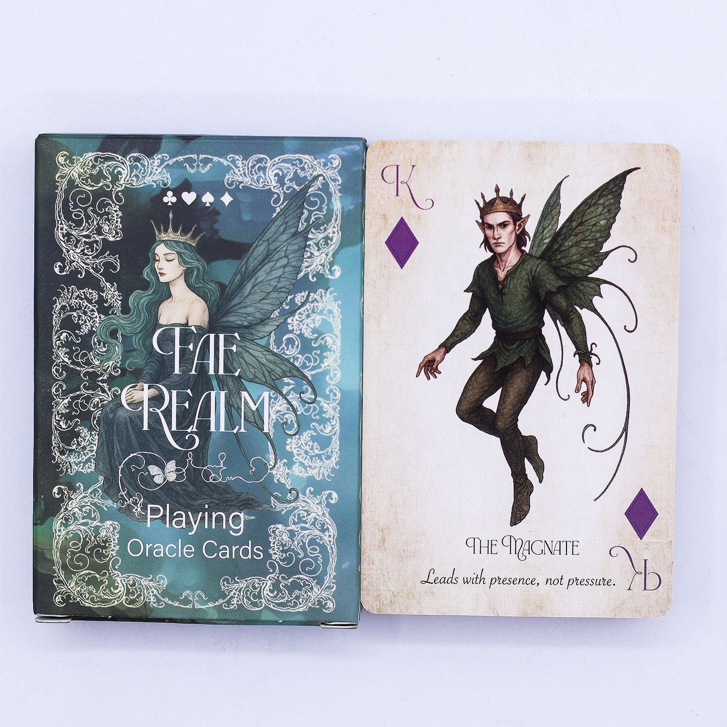 Fae Realm Playing & Oracle Cards – Fairy Theme - Positive Faith Hope Love