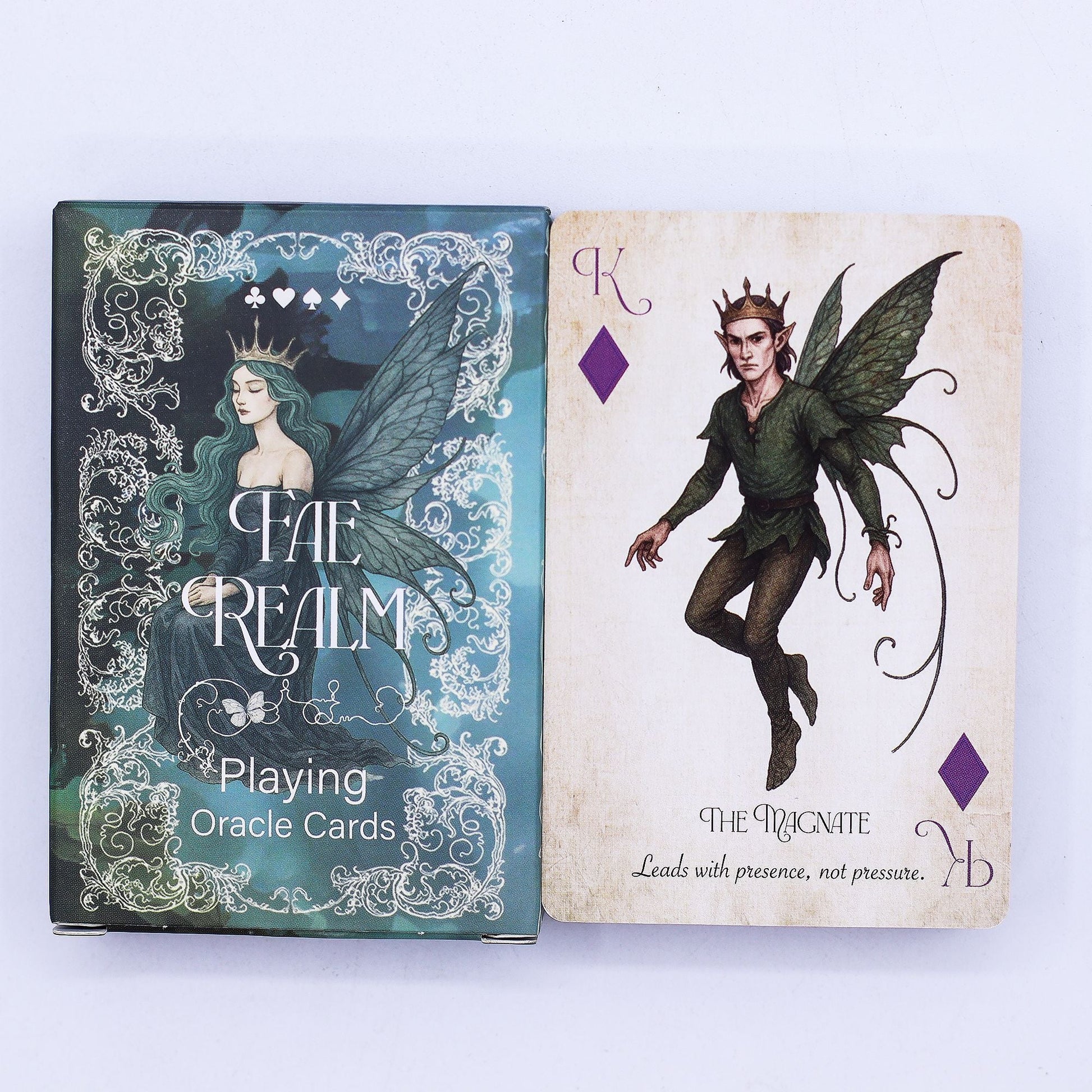 Fae Realm Playing & Oracle Cards – Fairy Theme - Positive Faith Hope Love